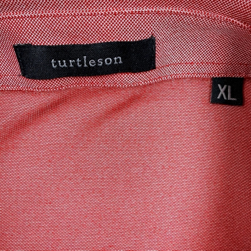 Turtleson Polo Shirt Mens XL Pink Short Sleeve Stretch Performance Golf - Picture 7 of 8